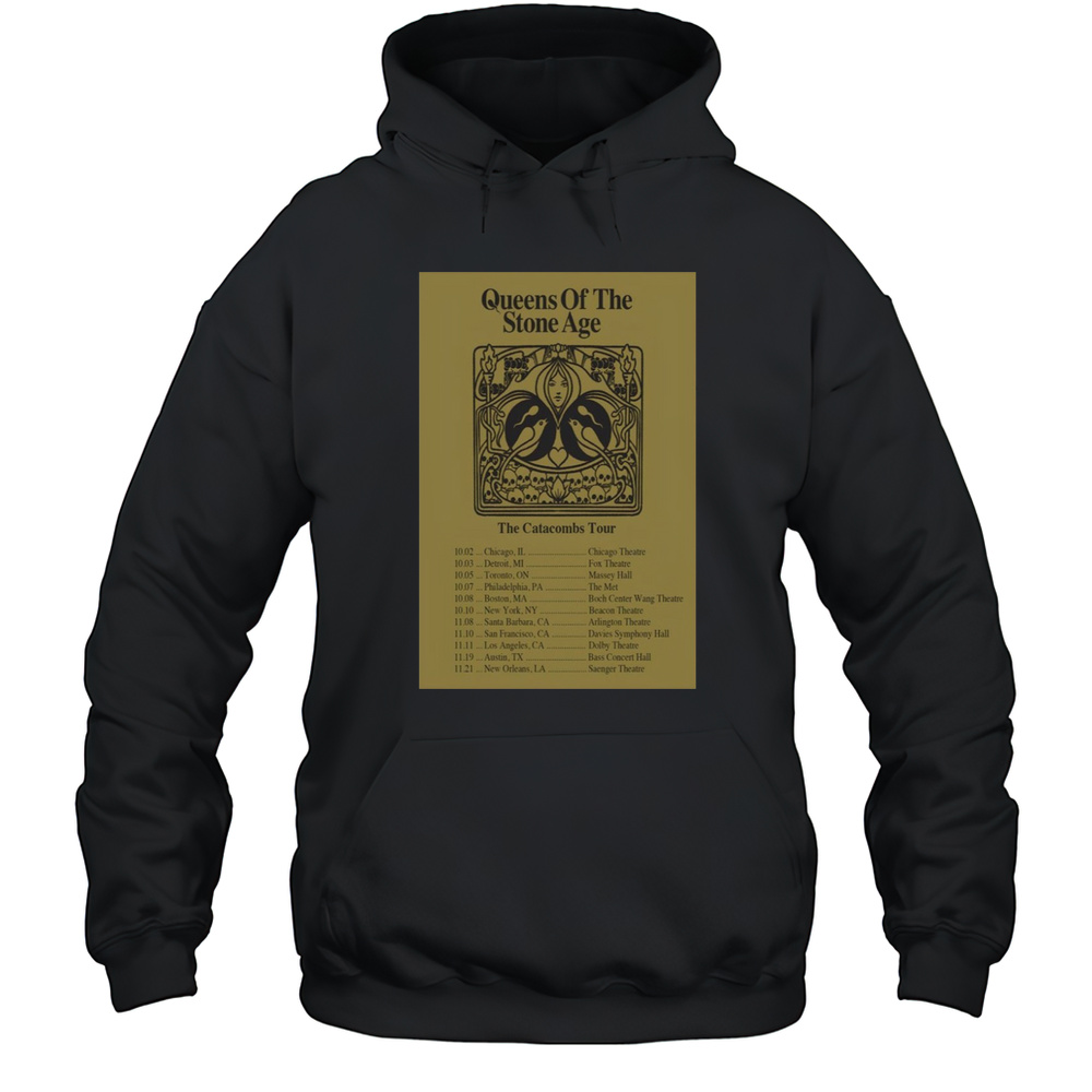 Queens Of The Stone Age Tour 2025 The Catacombs Poster T-Shirt Unisex Hoodie