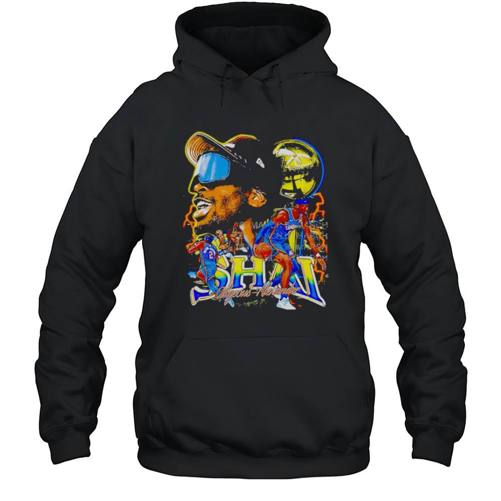 Shai Gilgeous-Alexander OKC Thunder 2025 NBA Champ Graphic Retro Shirt Unisex Hoodie