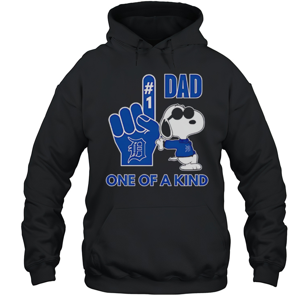Snoopy Detroit Tigers 1 DAD One Of A Kind Shirt Unisex Hoodie