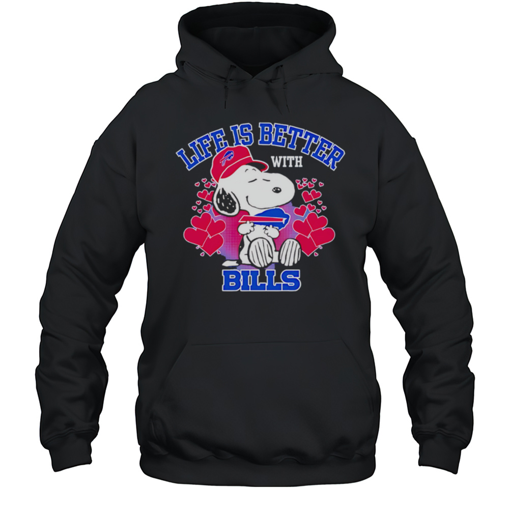 Snoopy Life Is Better With Bills Shirt Unisex Hoodie