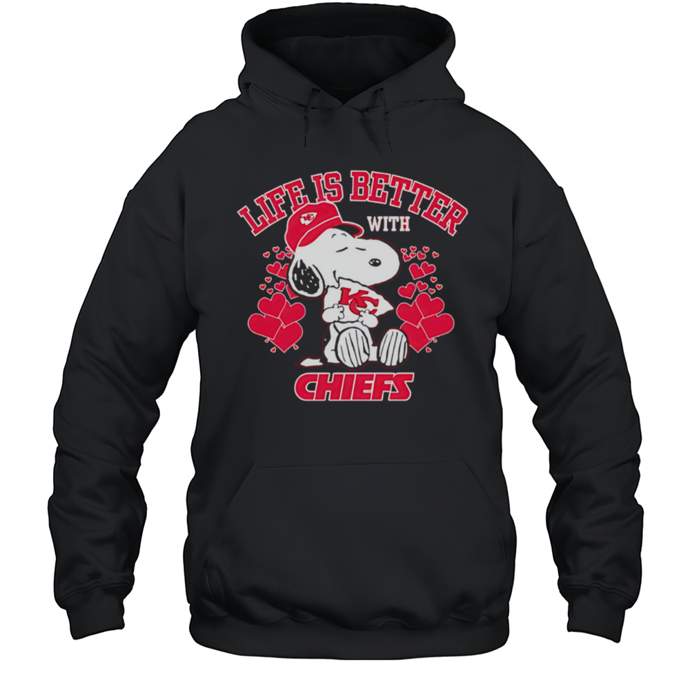 Snoopy Life Is Better With Chiefs Shirt Unisex Hoodie