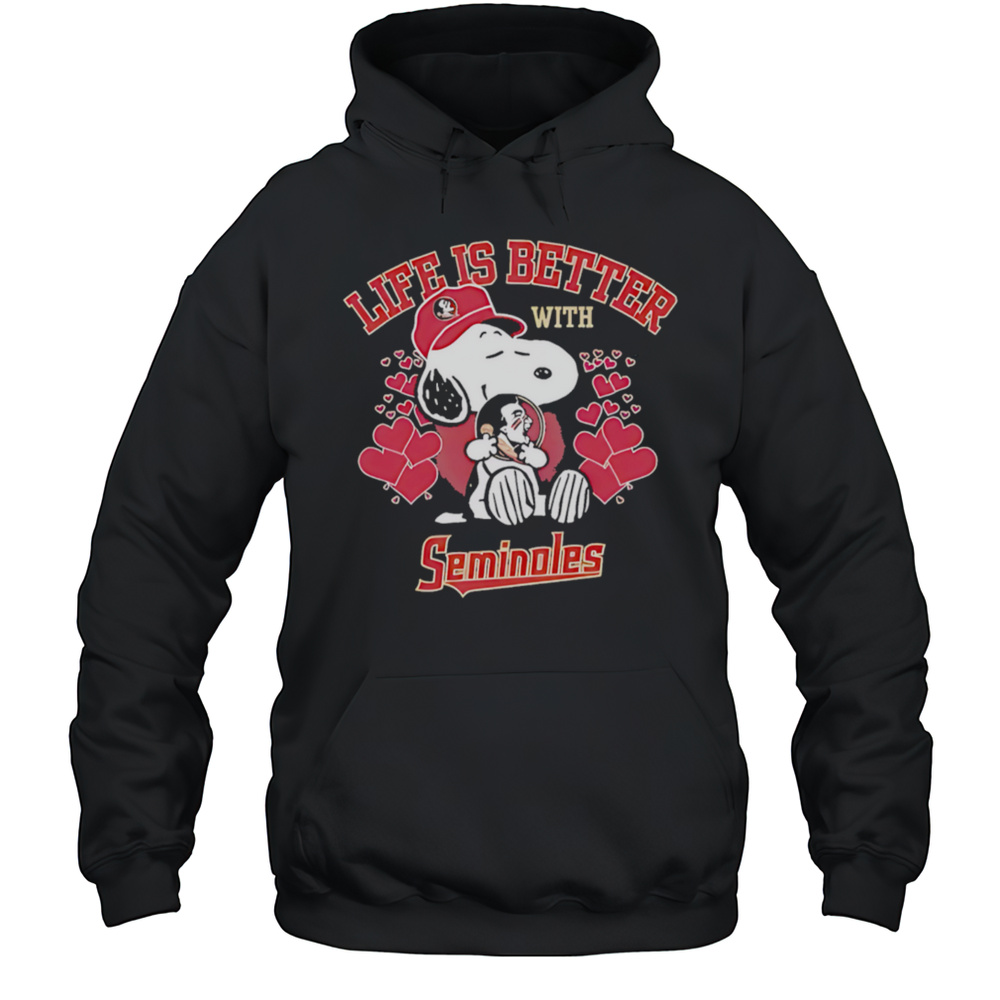 Snoopy Life Is Better With Seminoles Shirt Unisex Hoodie