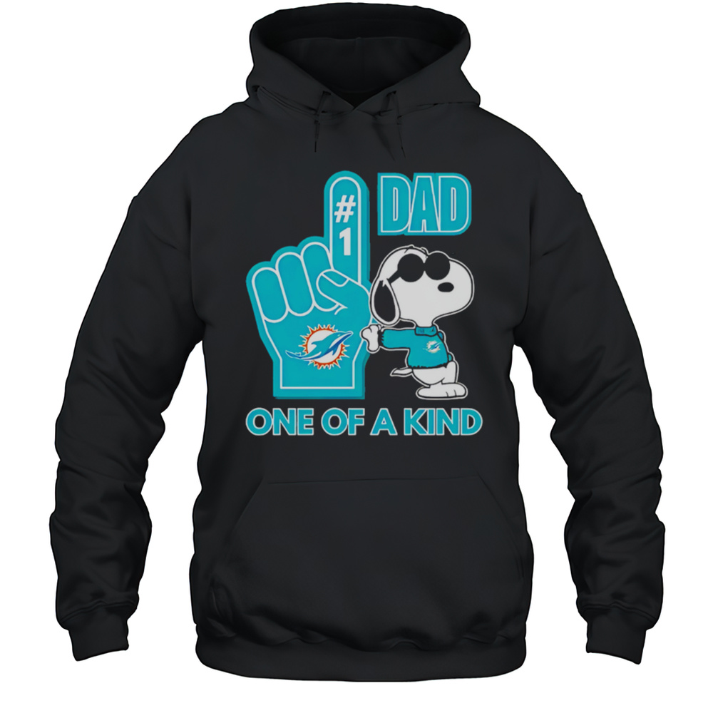 Snoopy Miami Dolphins 1 DAD One Of A Kind Shirt Unisex Hoodie