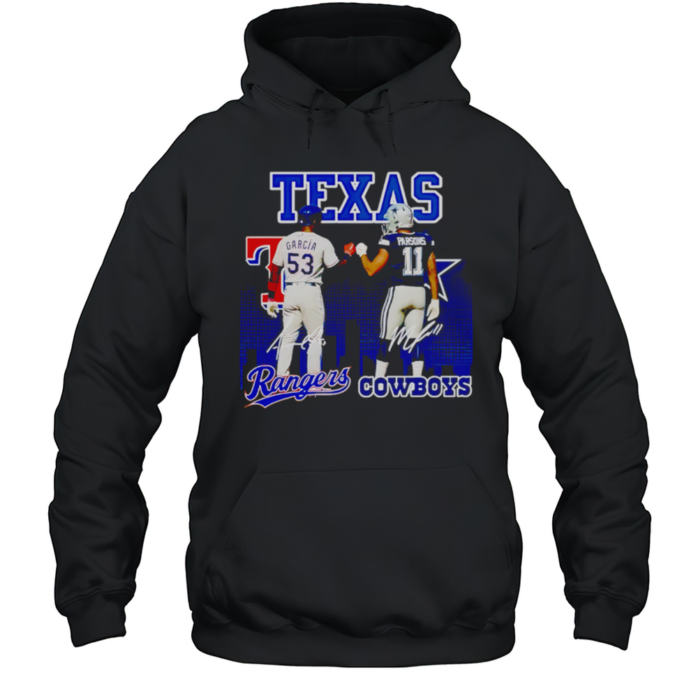 Texas Rangers And Dallas Cowboys Star Power Shirt Unisex Hoodie