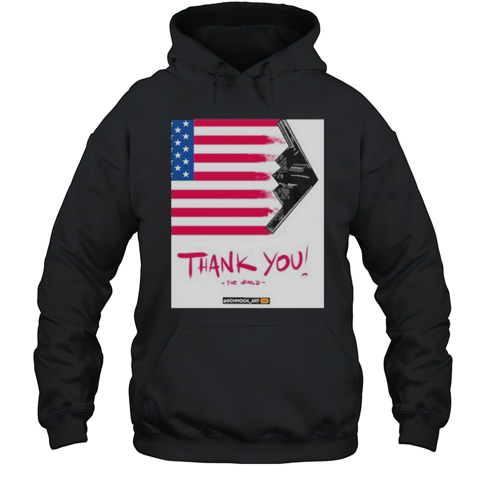 Trump Flag Thank You The World T-Shirt Unisex Hoodie