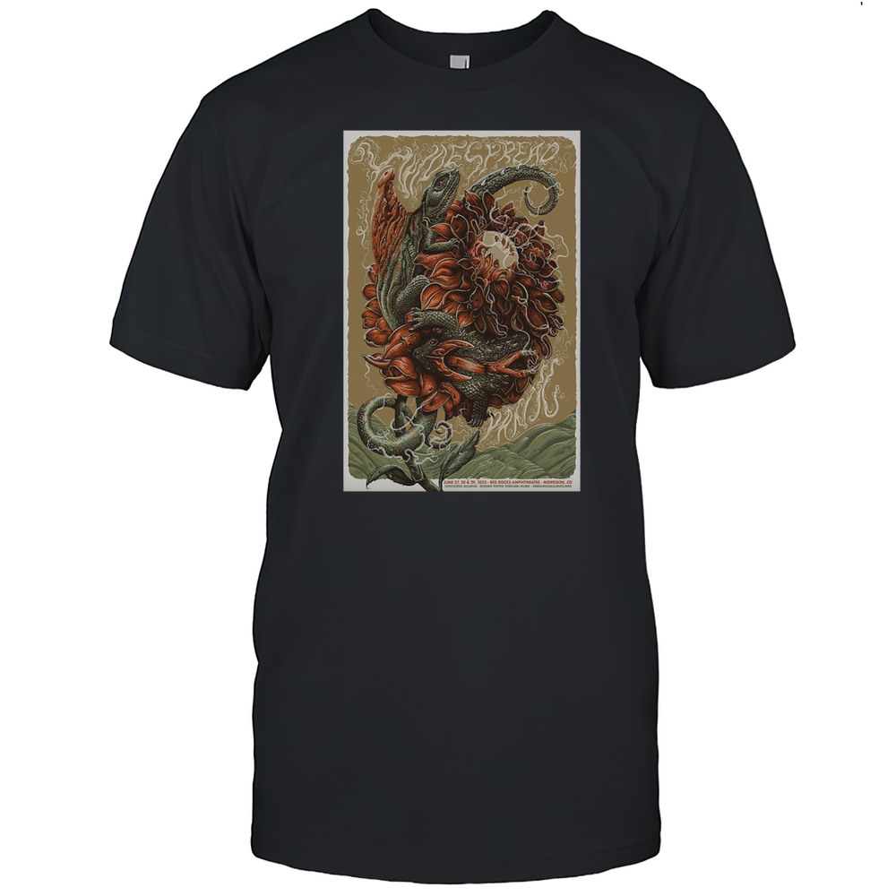 Widespread Panic 2025 Red Rocks Amphitheatre Morrison CO June 229 T-Shirt