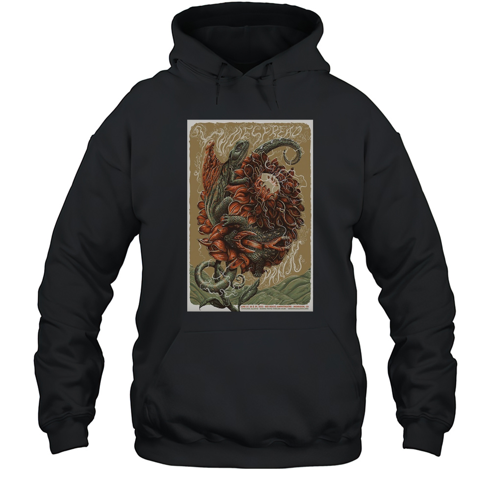 Widespread Panic 2025 Red Rocks Amphitheatre Morrison CO June 229 T-Shirt Unisex Hoodie