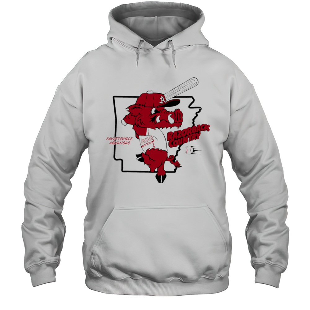 Arkansas Baseball Razorback Country Funny Mascot Shirt Unisex Hoodie