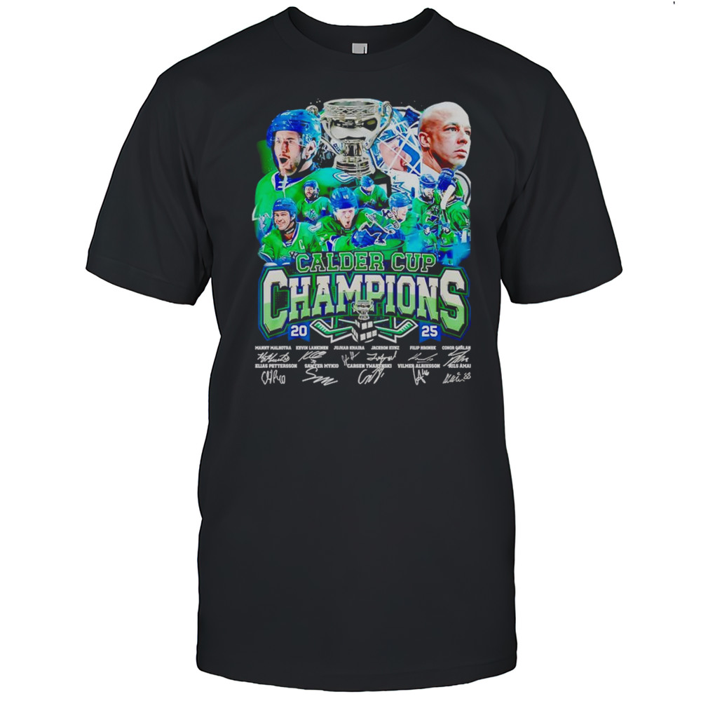 Calder Cup Champions 2025 Abbotsford Canucks Signature Shirt