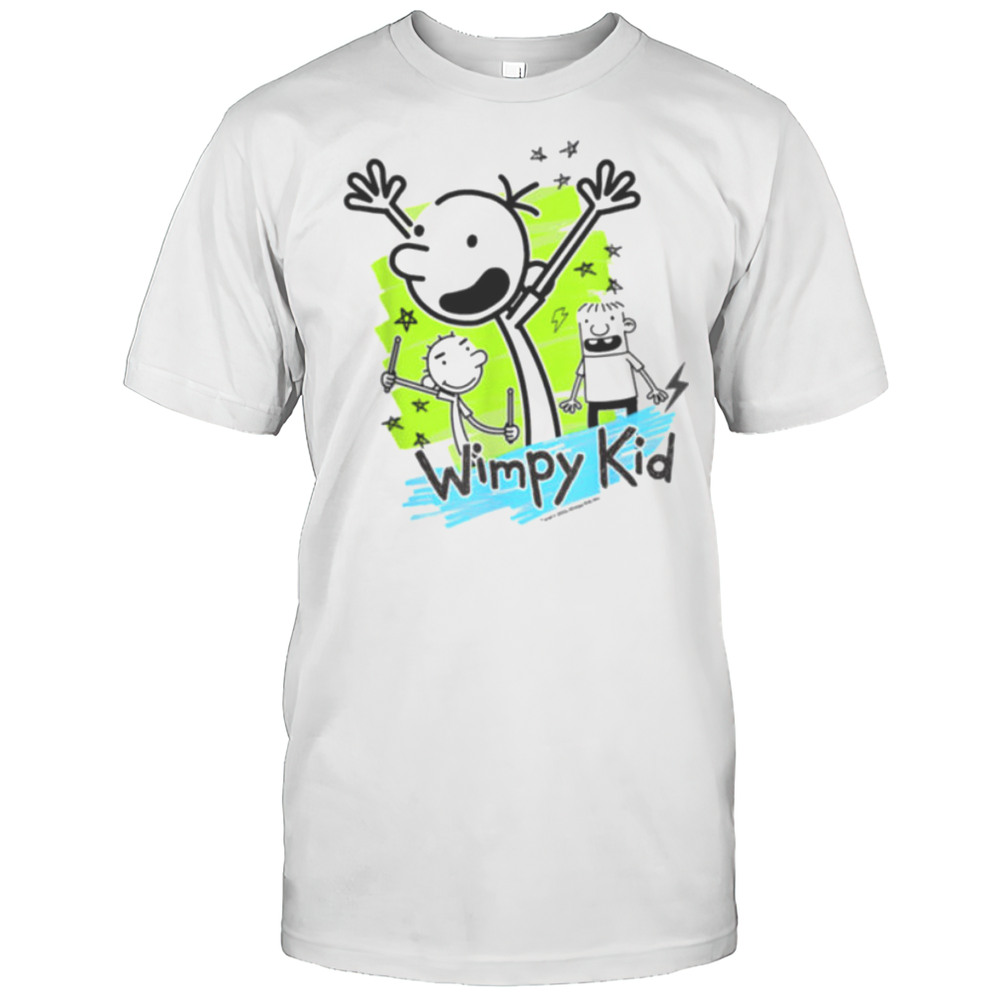 Diary Of A Wimpy Kid Greg Stars Doodle T Shirt