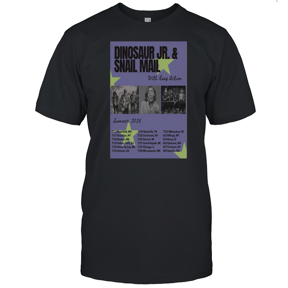 Dinosaur Jr Poster Summer 2025 Tour Shirt