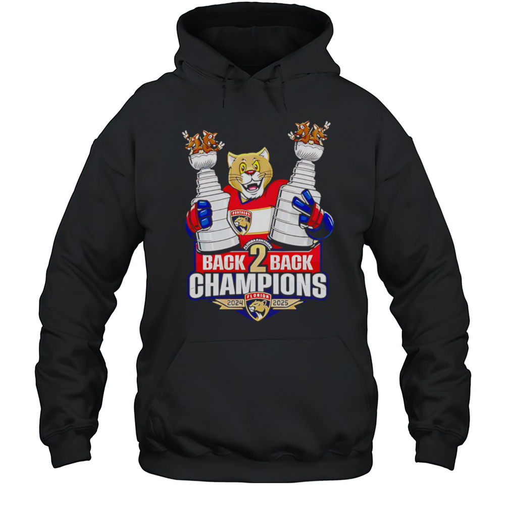 Florida Back To Back Champions Stanley Cup Funny Mascot Shirt Unisex Hoodie
