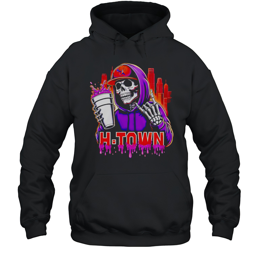 Houston Texans X DJ Screw H-Town Skeleton Shirt Unisex Hoodie
