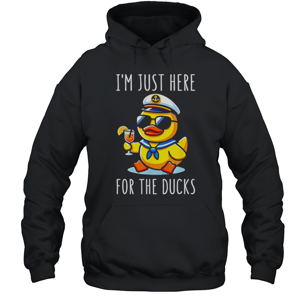 Im Just Here For The Duck Cute Shirt Unisex Hoodie