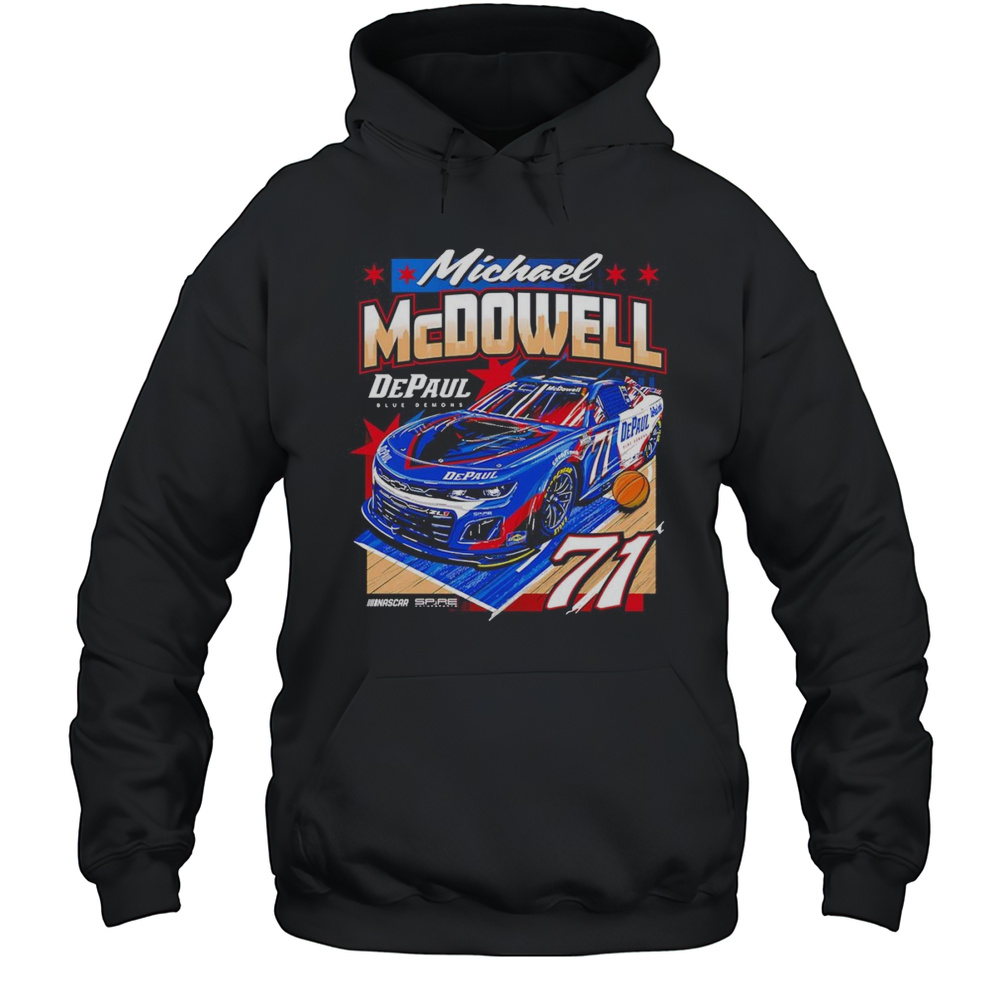 Michael McDowell DePaul Blue Demons Racing Car Shirt Unisex Hoodie