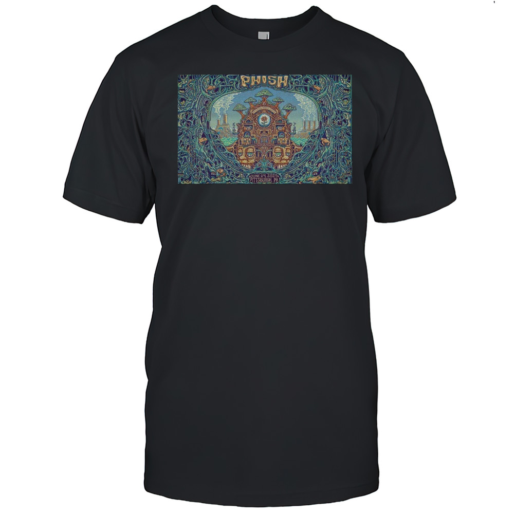 Phish June 24 2025 In Pittsburgh PA Poster Shirt