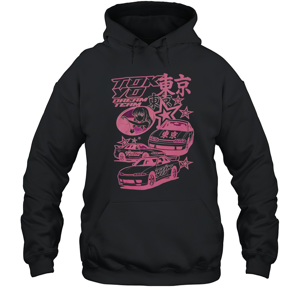 Pink Car Star Collage Shirt Unisex Hoodie