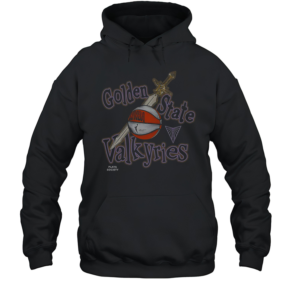 Playa Society Golden State Valkyries Sketch T-Shirt Unisex Hoodie
