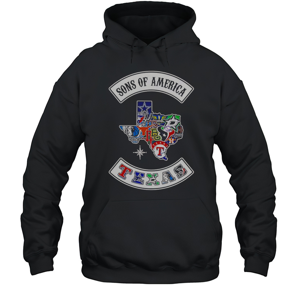 Sons Of America Texas Sports T-Shirt Unisex Hoodie