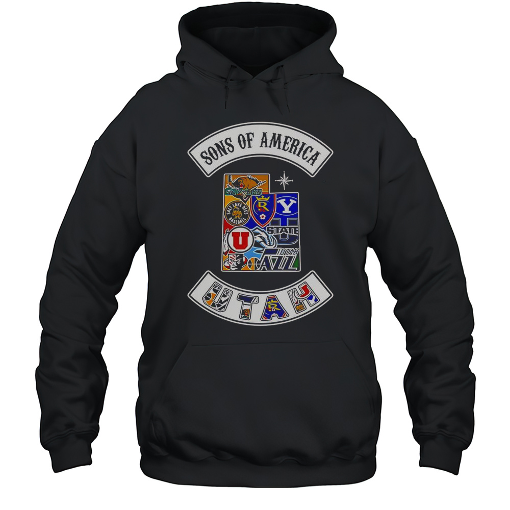 Sons Of America Utah Sports T-Shirt Unisex Hoodie