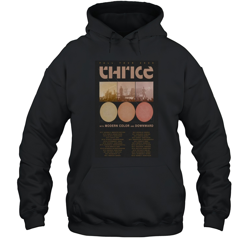 Thrice Fall Tour 2025 Poster Shirt Unisex Hoodie
