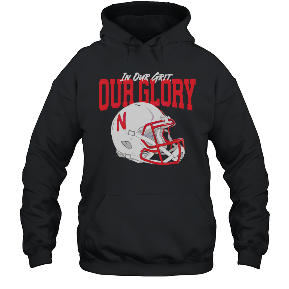 Vintage Nebraska Cornhuskers Football Helmet Grit And Glory Shirt Unisex Hoodie