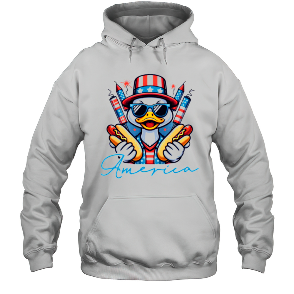 America Duckth Of July 4th Of July Independence Day Shirt Unisex Hoodie