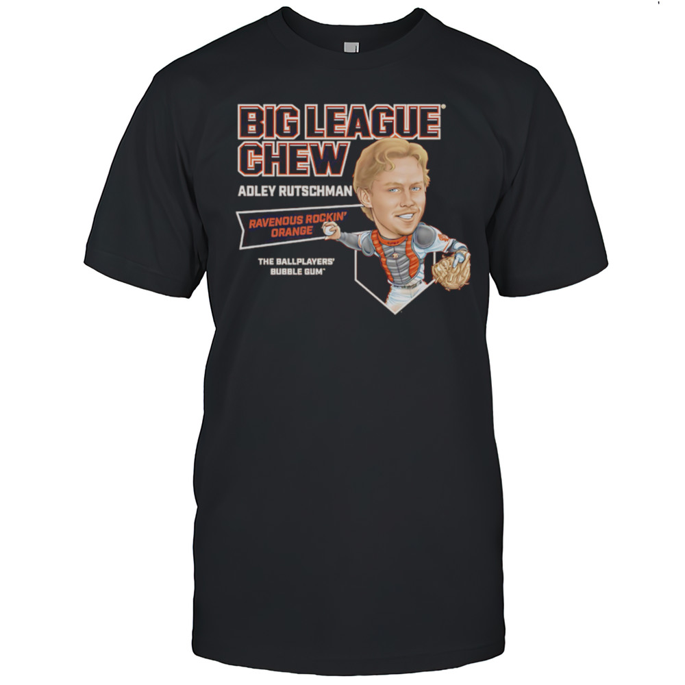 Big League Chew Adley Rutschman Ravenous Rockin Orange The Ballplayers Bubble Gum Shirt