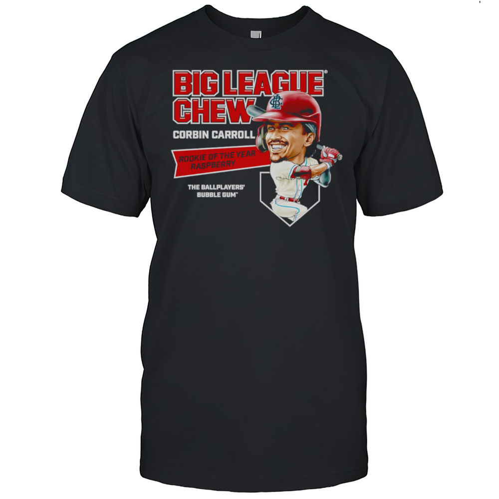 Big League Chew Corbin Carroll Rookie Of The Year Raspberry The Ballplayers Bubble Gum Shirt Big League Chew Corbin Carroll Rookie Of The Year Raspberry The Ballplayers Bubble Gum Shirt