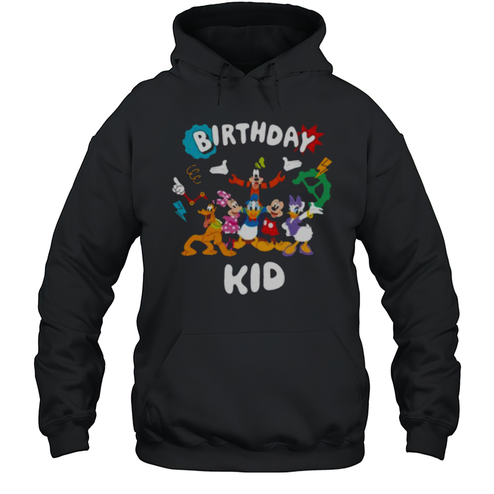 Disney Jr. Mickey  Friends _Birthday Kid_ Birthday Party Shirt Unisex Hoodie