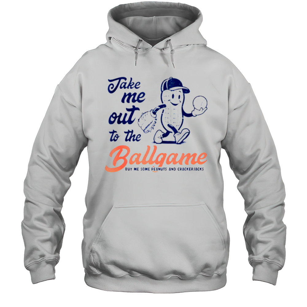 Funny Peanuts Take Me Out To The Ball Game Baseball Shirt Unisex Hoodie