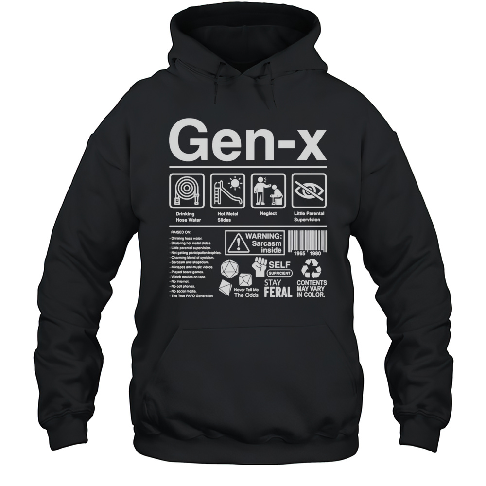 Gen X Label Shirt Unisex Hoodie