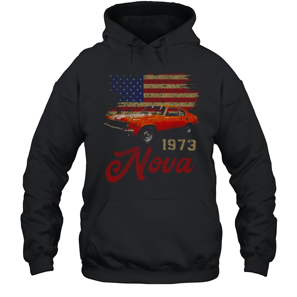 Jersey Style Nova 73 1973 Classic Old School Muscle Car T Shirt Unisex Hoodie