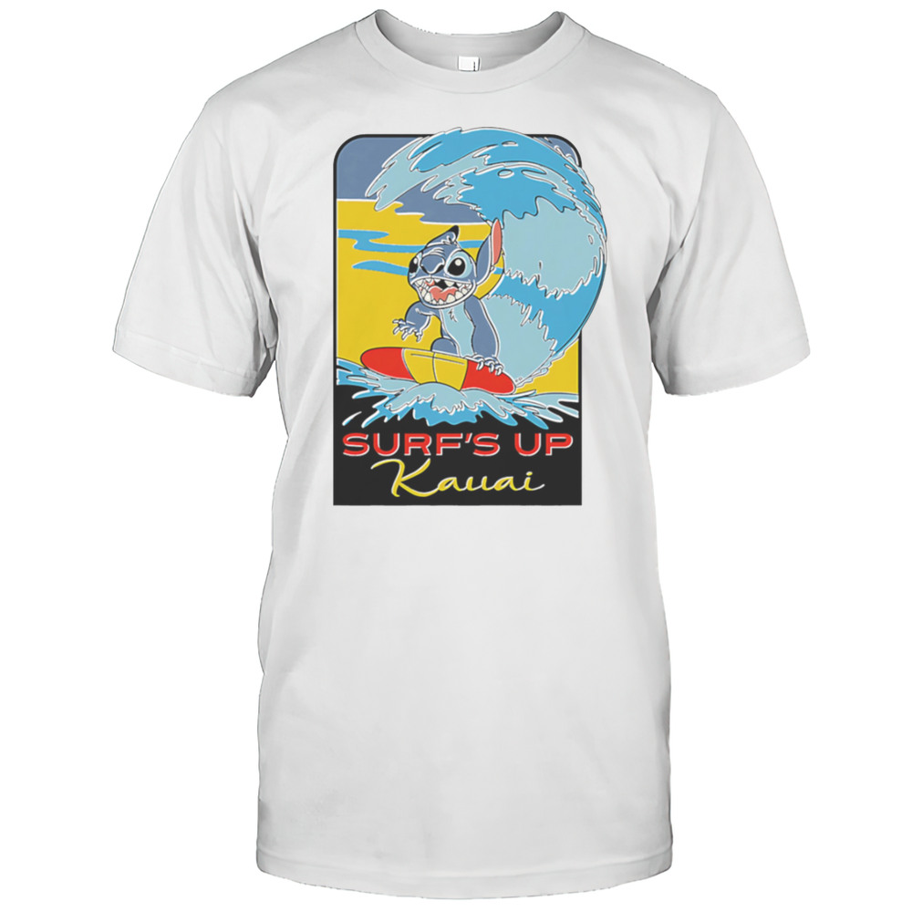 Stitch Surf Up Kawai Summer Shirt