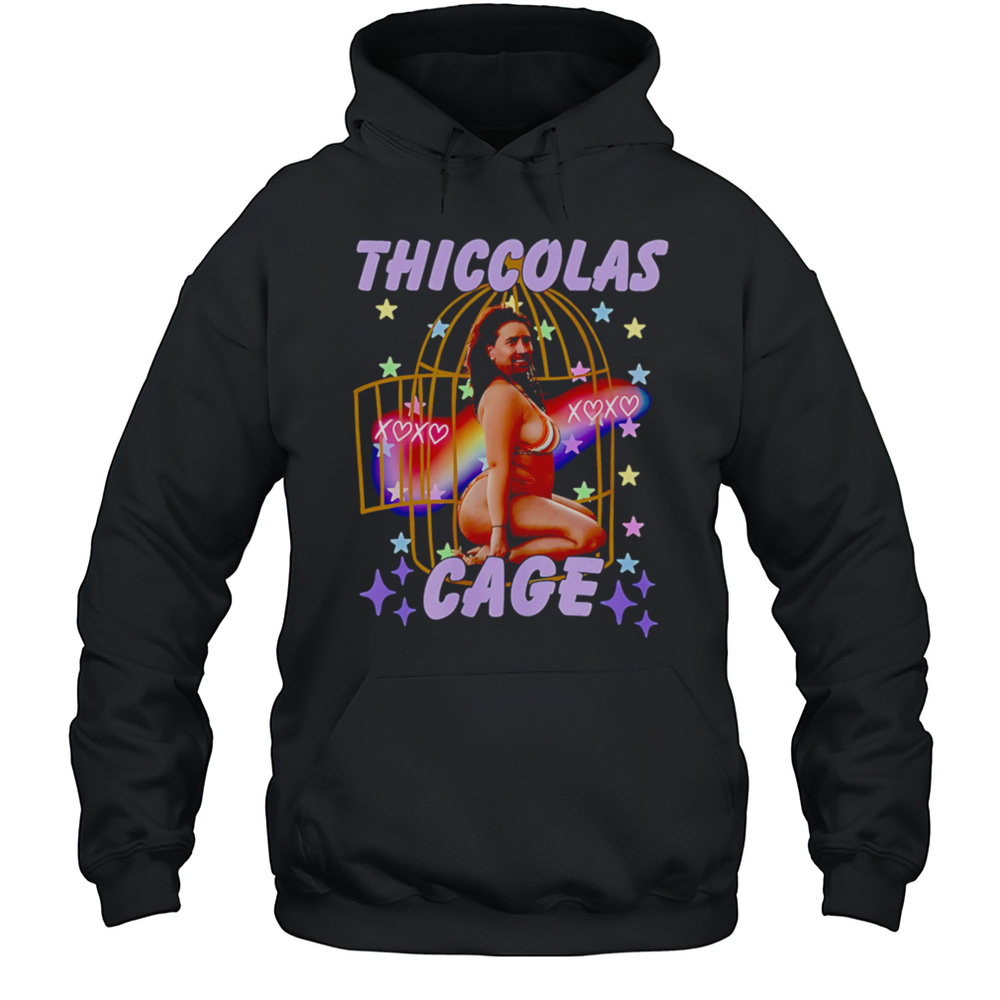 Thiccolas Cage Funny Meme Shirt Unisex Hoodie