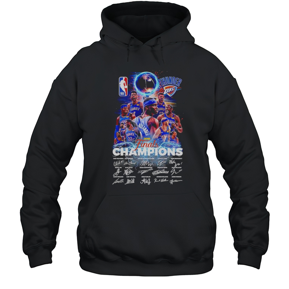 Thunder 2025 Finals Champions Signature Shirt Unisex Hoodie