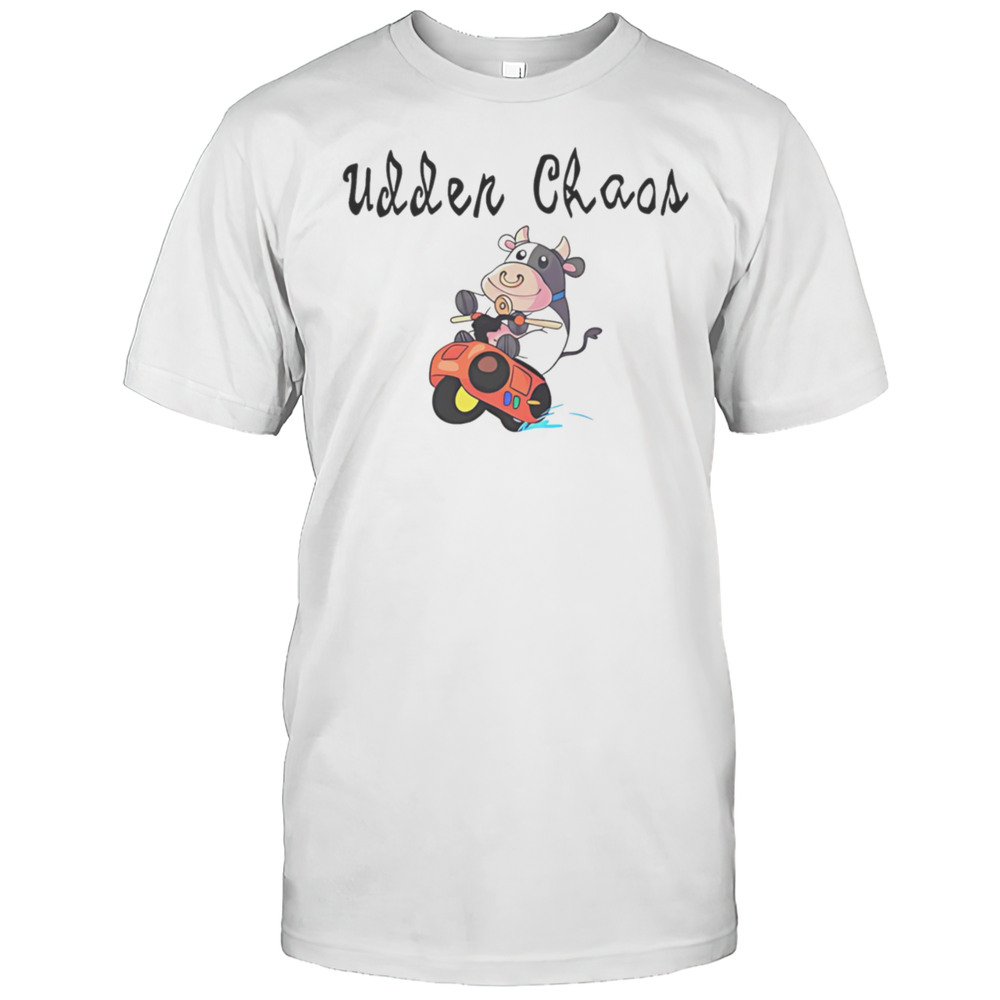 Udder Chaos Moo Moo Meadow Cow Shirt