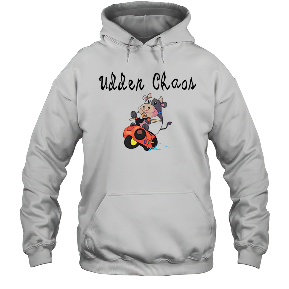 Udder Chaos Moo Moo Meadow Cow Shirt Unisex Hoodie
