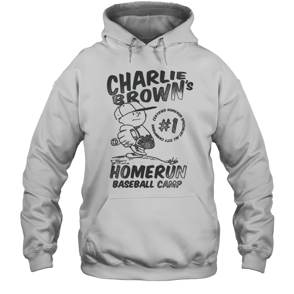 Womens Charlie Brown Homerun Baseball Camp Shirt Unisex Hoodie
