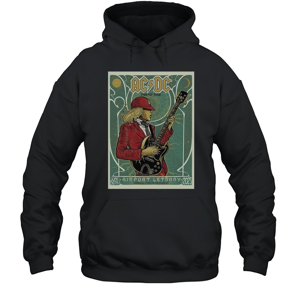 ACDC Live At Airport Letnany Prague Czech Republic June 26 2025 Poster T-Shirt Unisex Hoodie