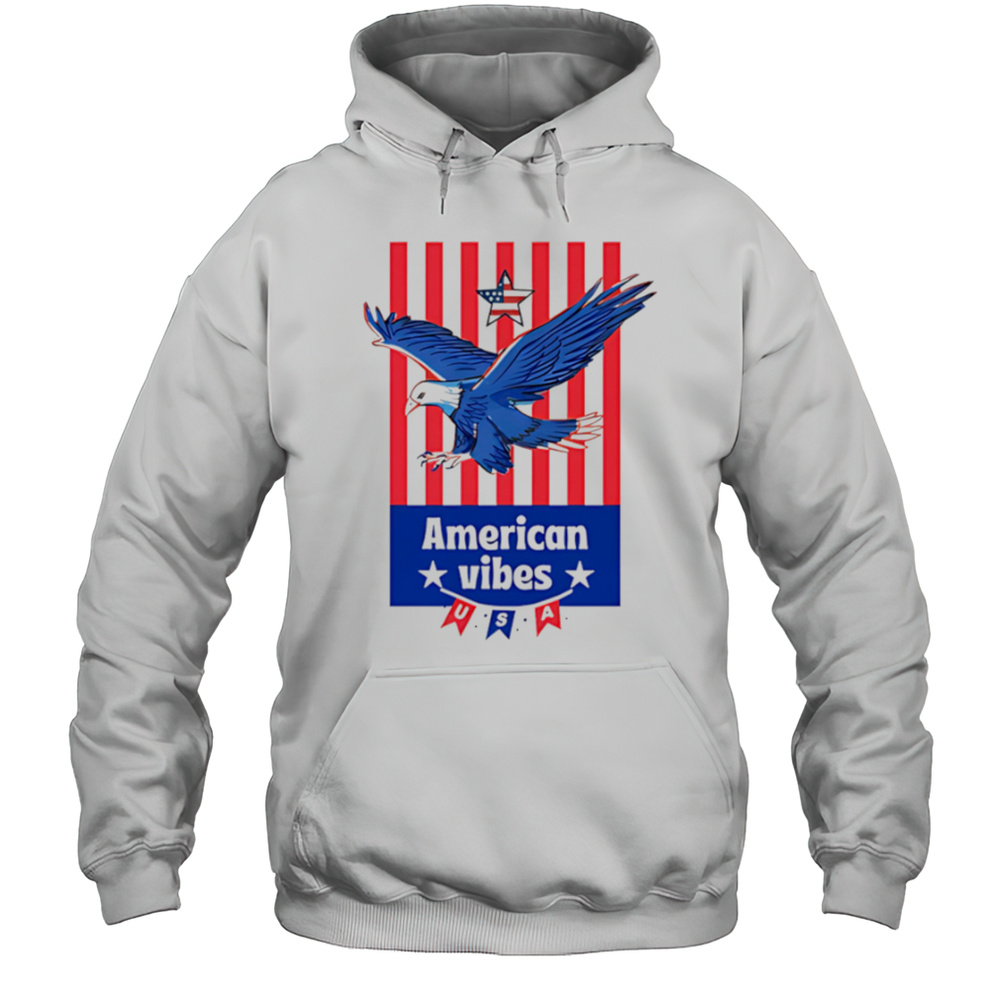American Vibes USA Red White Blue Shirt – Copy Unisex Hoodie
