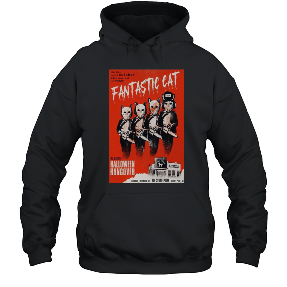 Fantastic Cat November 1 2025 The Stone Pony Show Poster T-Shirt Unisex Hoodie