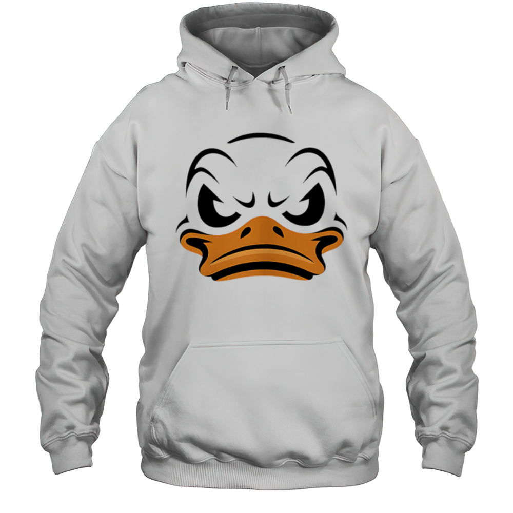 Fierce Duck Graphic Big Face Shirt Unisex Hoodie