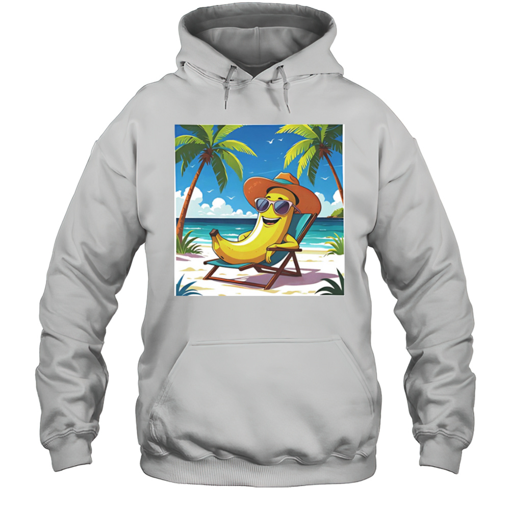 Funny Cartoon Characters Banana Summer Shirt Unisex Hoodie