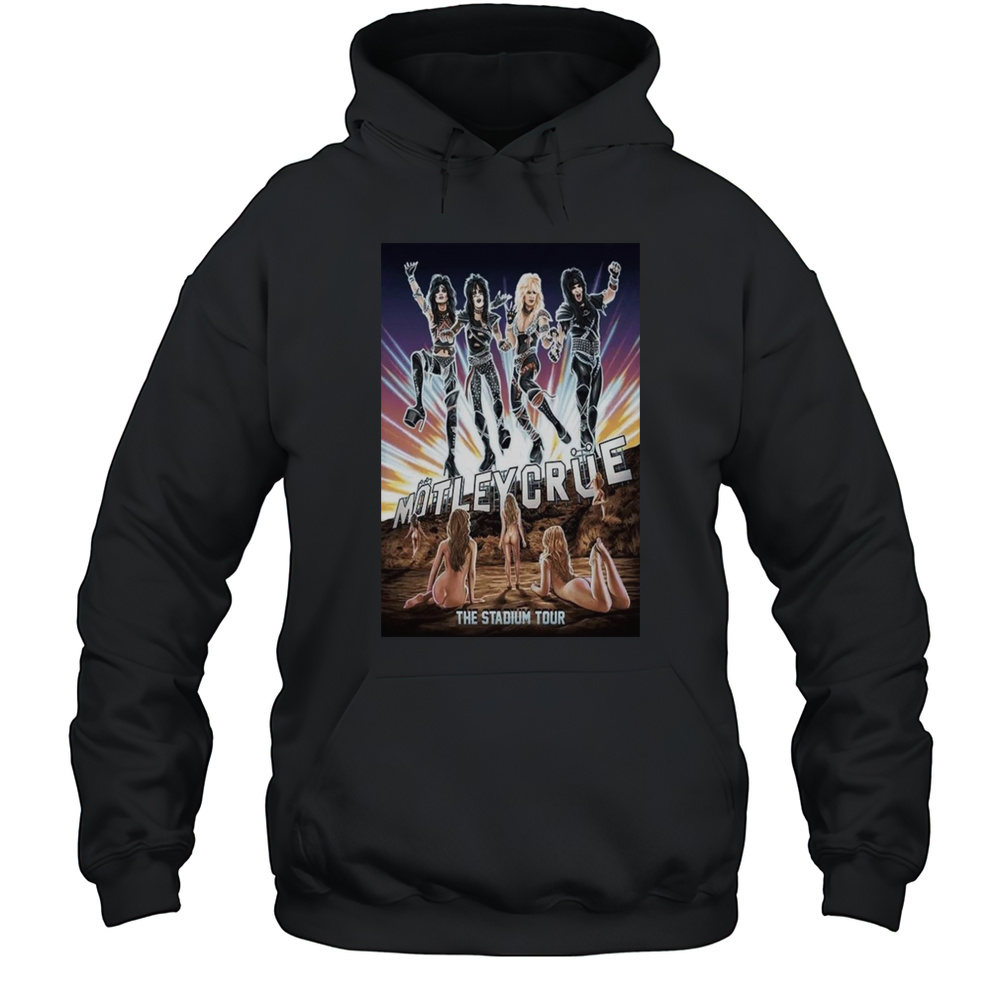 Motley Crue Crucial Crue Boys In Action 83 Tour Poster T-Shirt Unisex Hoodie