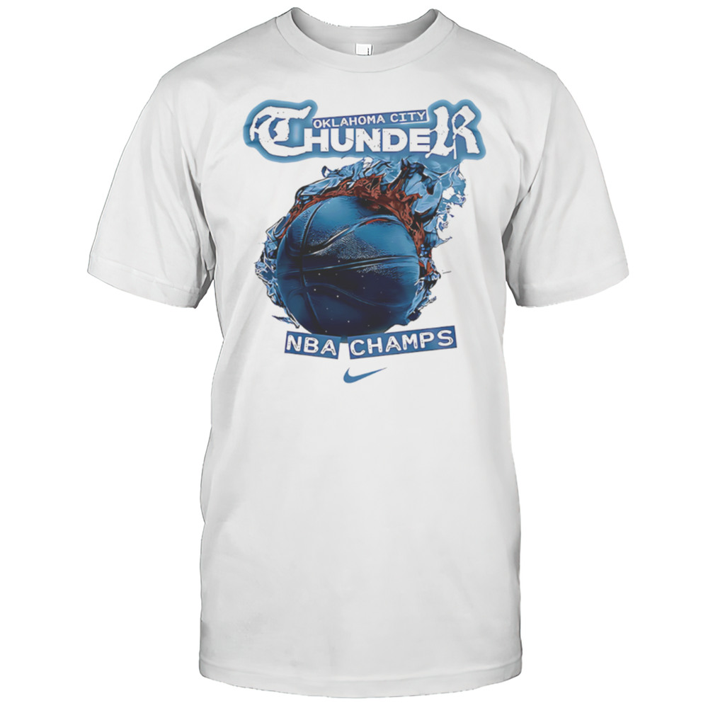 Oklahoma City Thunder NBA Champs 2025 Block Shirt