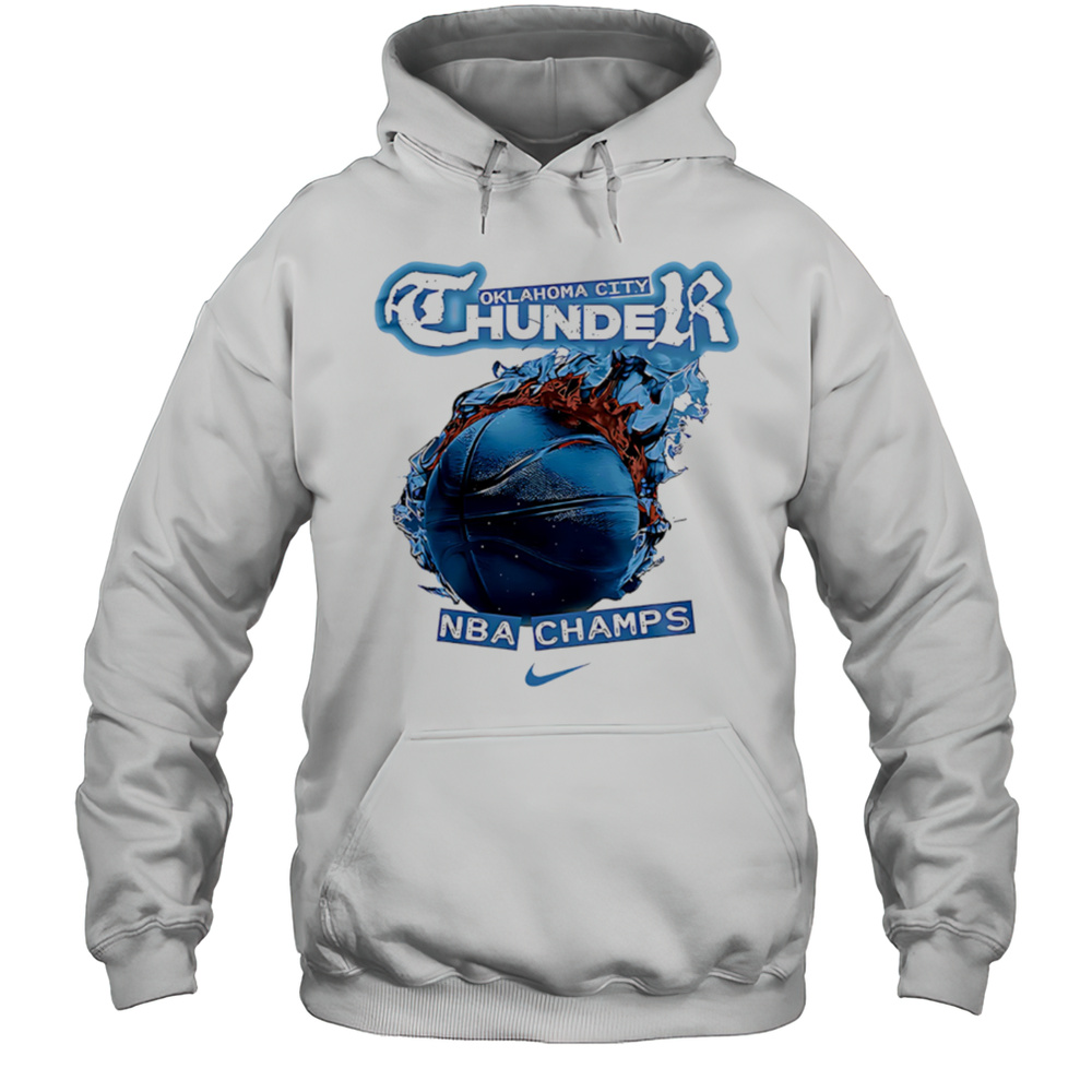 Oklahoma City Thunder NBA Champs 2025 Block Shirt Unisex Hoodie