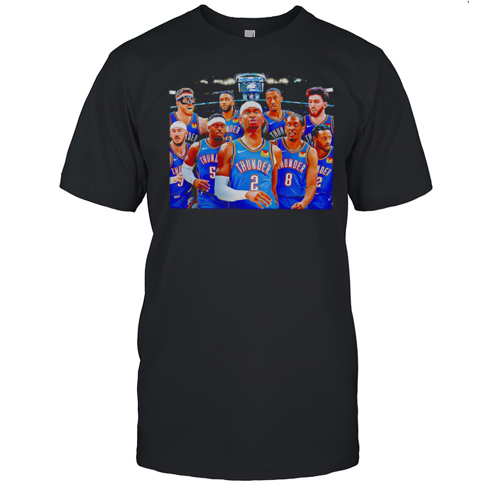 Oklahoma City Thunder Team Champions 2025 NBA Finals Basketball Shirt