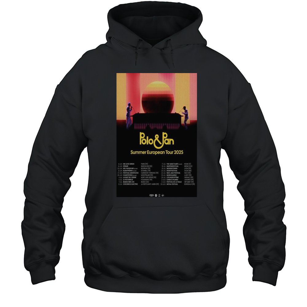 Polo  Pan 2025 Americas Tour Poster T-Shirt Unisex Hoodie