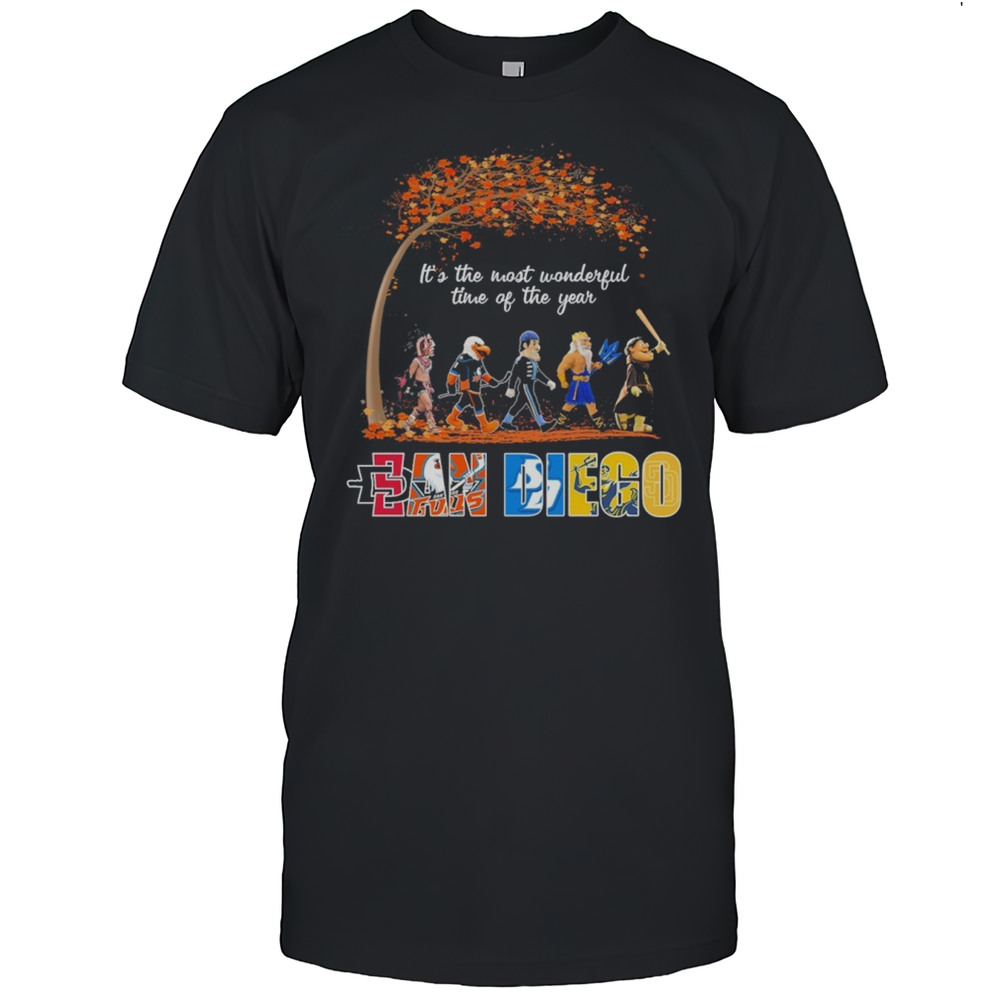 San Diego Sports Teams Mascot Abbey Road Its The Most Wonderful Time Of The Year Shirt